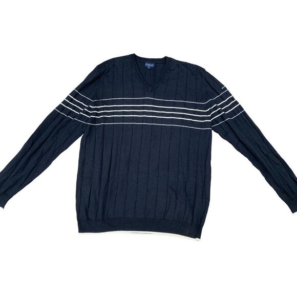 VINTAGE Burberry Golf Sweater XL Black - Picture 1 of 6